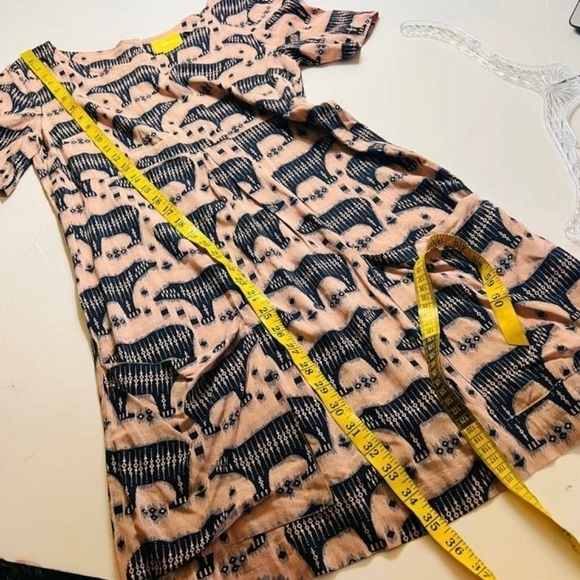 ANTHROPOLOGIE Maeve Zola Bear Shift Dress - Women's - Picture 7 of 9